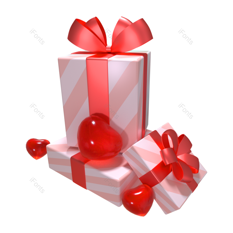 装饰图片,礼盒元素,素材PNG,3D免抠素材